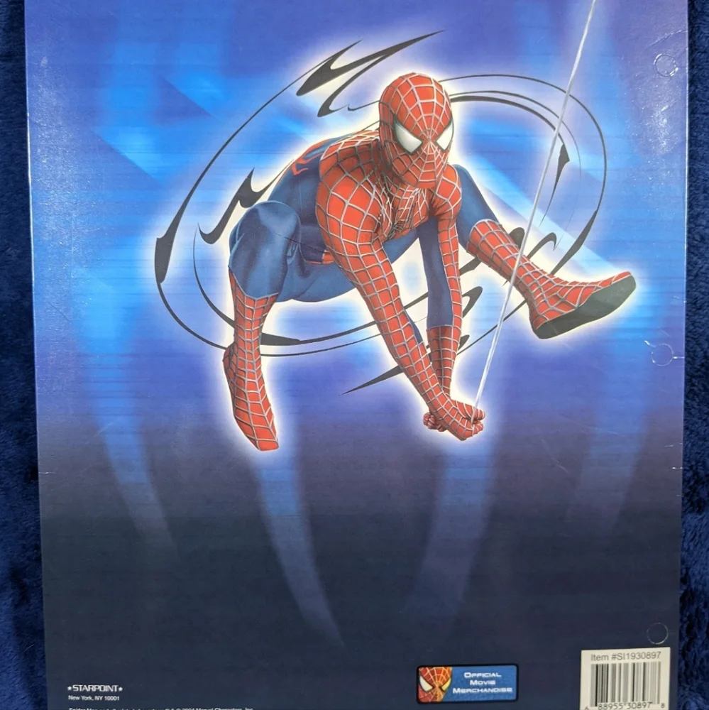 Vintage 2004 Spider-Man 2 Movie Merchandise Pocket Folder Bundle